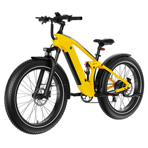 Wholesale 26" Fat Tire 80Miles Mountain E Bike 48V 19.6AH Samsung Battery Adult Electric Bicycles 1000W Electric Bike for Adults