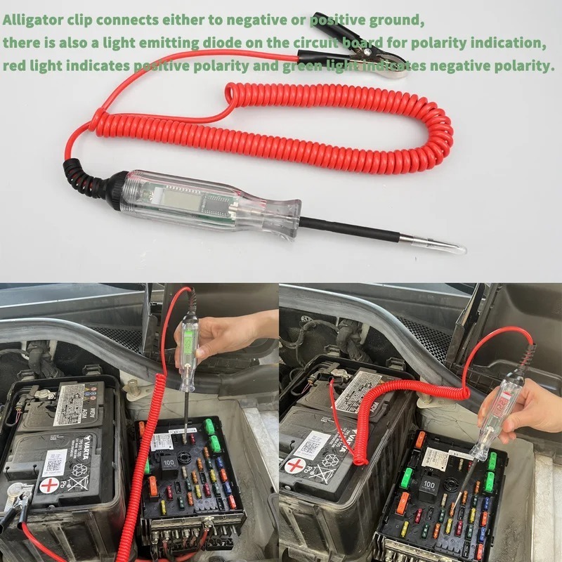 3-48V Car Circuit Tester Digital Electric Test Pencil 12 V Light Voltage Diagnostic Tool for Auto Truck Motorcycle