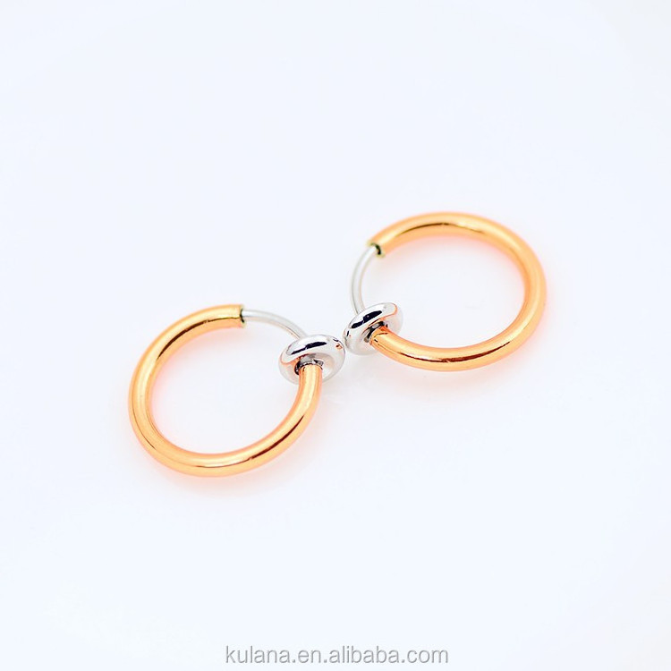 15 mm Wide Spring Fake Septum Jewelry Vibrating Nipple Piercing Jewelry