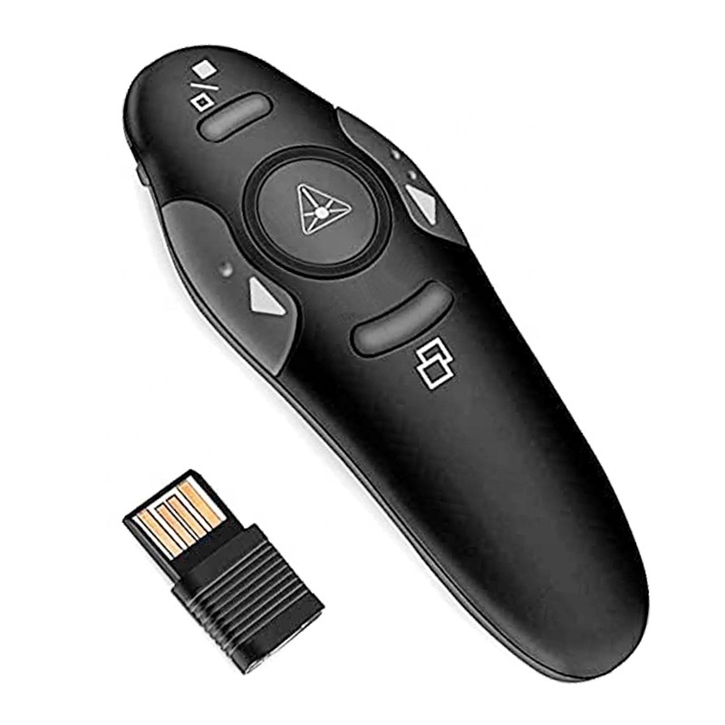 2.4GHz USB Wireless Presentations Remote Laser Pointer Pen Red RF PowerPoint Clicker Apresentador PPT Controller Presenter