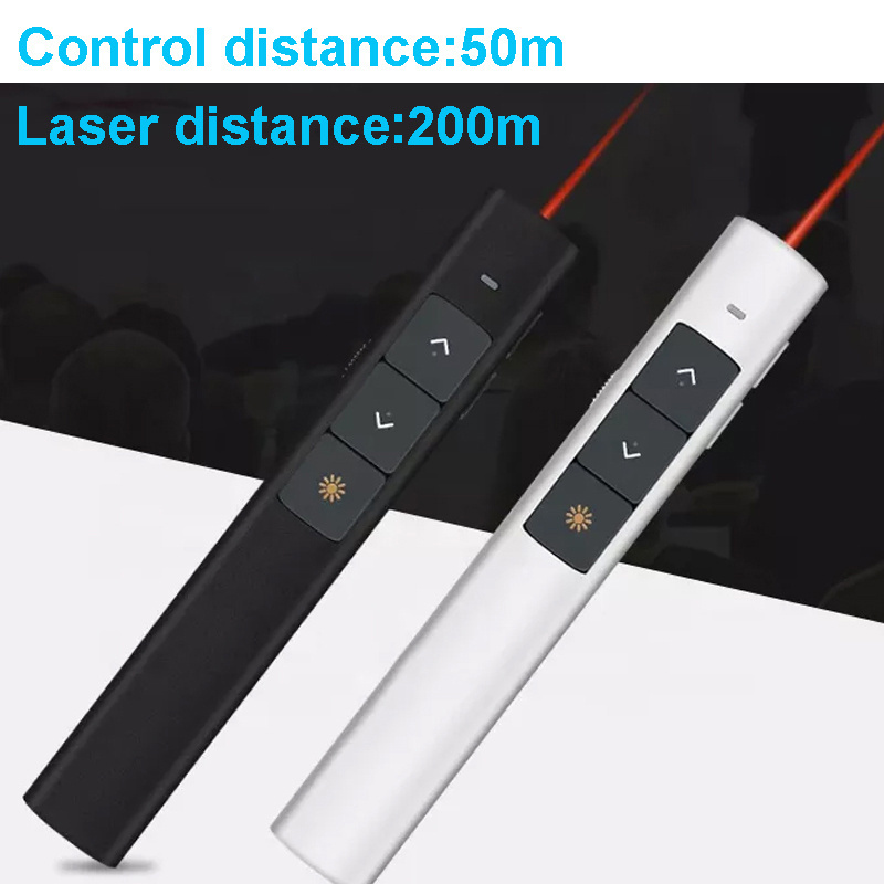 Remote Control Wireless Laser Pointer with Type-C Charge Custom Logo Wireless Presenter power point presentation pointer