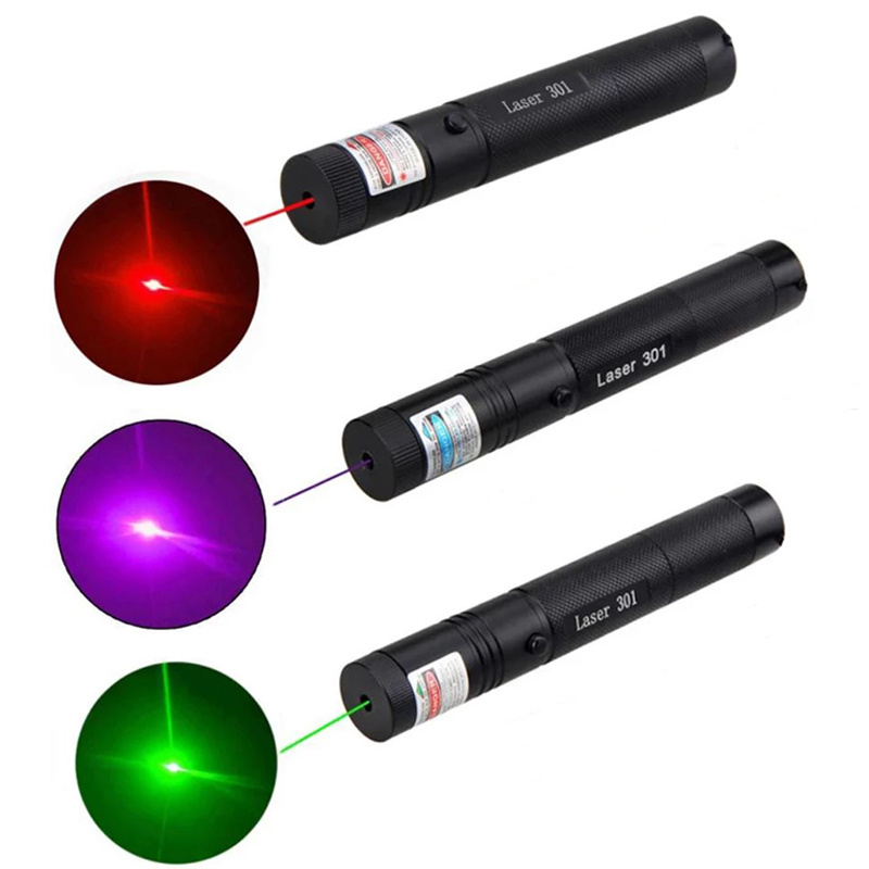 High Powered Laser Pointer 301 Green Red Violet Lazar Pointer Puntero Laser Potente Strong Laser USB Rechargeable