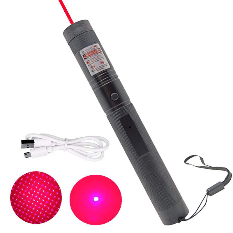 303 High Power Laser Pointers Blue Violet Red Green USB Rechargeable Strong Green Laser Pointer High Power