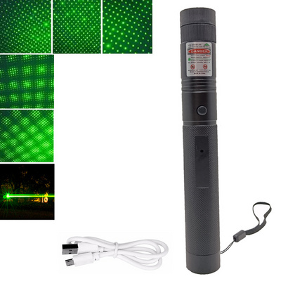 303 High Power Laser Pointers Blue Violet Red Green USB Rechargeable Strong Green Laser Pointer High Power