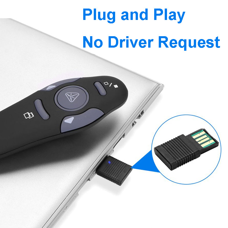 2.4G Wireless Remote Red Pointers Laser Slide PowerPoint PPT Clicker PowerPoint Office Wireless Presentation Remote PPT presente