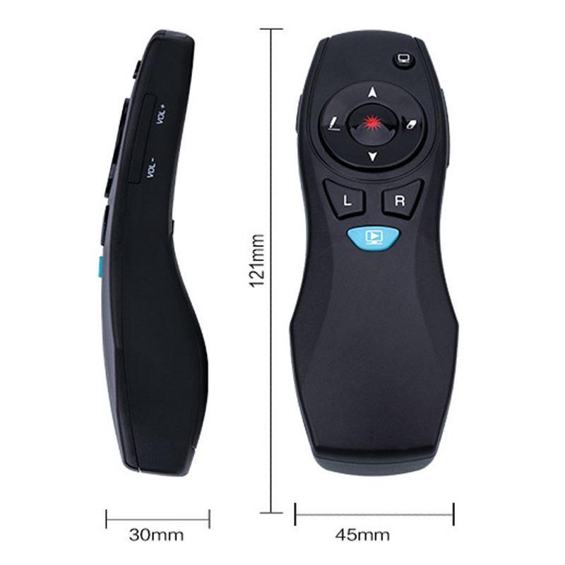 Presentation Clicker Air Mouse Wireless Presenter USB Remote Control Pointer PPT Clicker Wireless Presenter with air mouse