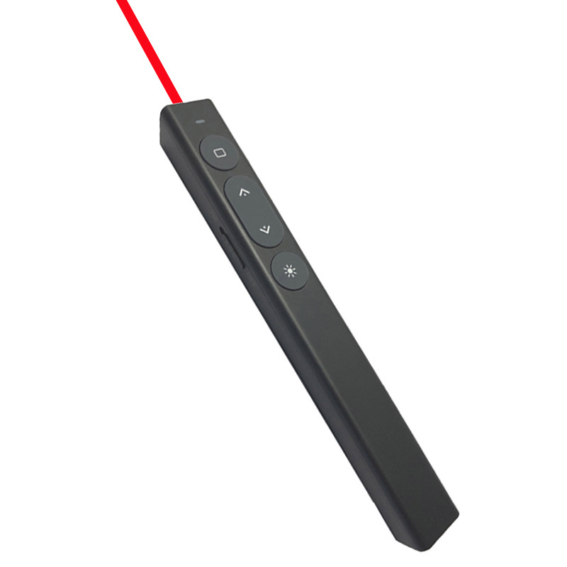 2.4Ghz USB Wireless Presenter with Red Laser Pointer Presenter Remote for Powerpoint PPT Control Laser Presentation Laser Pen