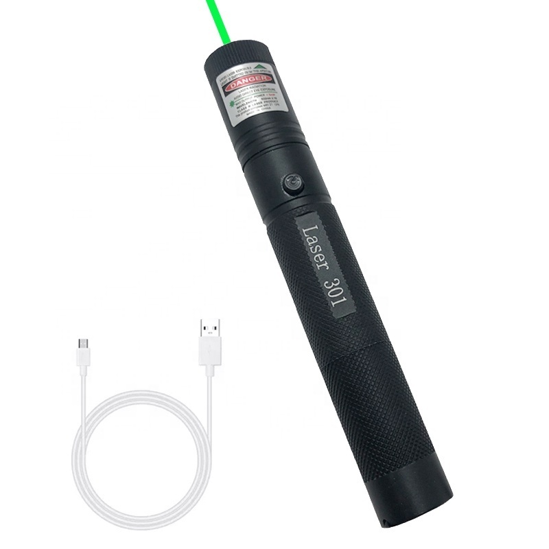 High Powerful Green Laser 301 Pointer Pointer Laser Light Cat Toy Flashlight USB Rechargeable Laser Pointer