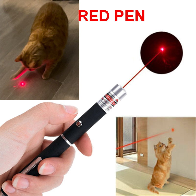 Green Lasers Pointer 650nm Red Blue Purple with AAA battery Cat Toy Laser Pointers Pen Interactive Funny Tease Cat Stick Laser