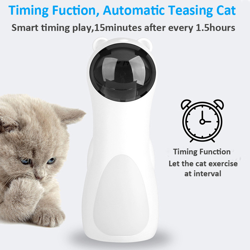 New Arrival Timing Function Teasing Automatic Cat Laser Toy Interactive Toy for Cat Playing Laser Cats Toy