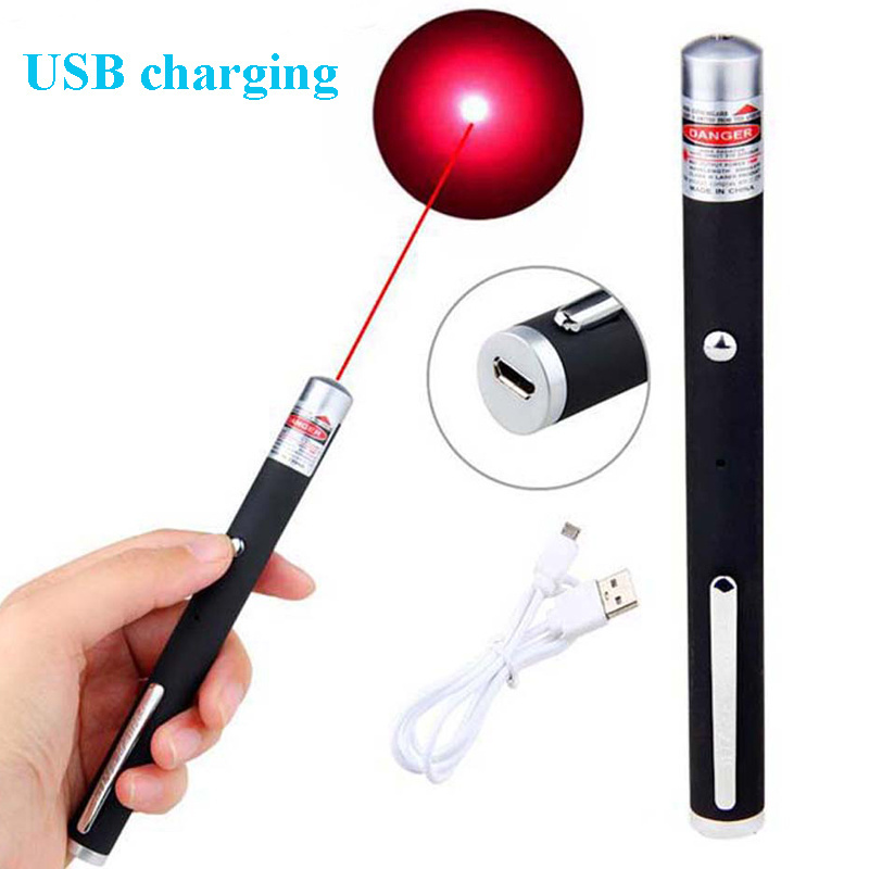 Laser Green Pointer with USB charge Green Blue Red Laser Pointer 650nm 532nm 405nm Cat Toy Laser Pointer