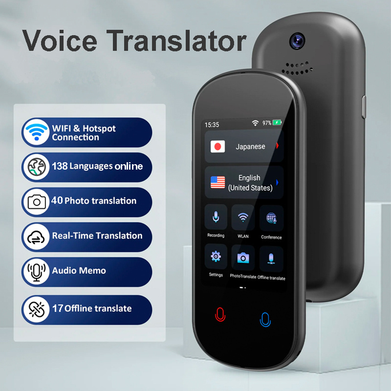 Smart Language Photo Translator English Spanish Arabic Portuguese Italian Translation Device Voice Real-time Instant Translator