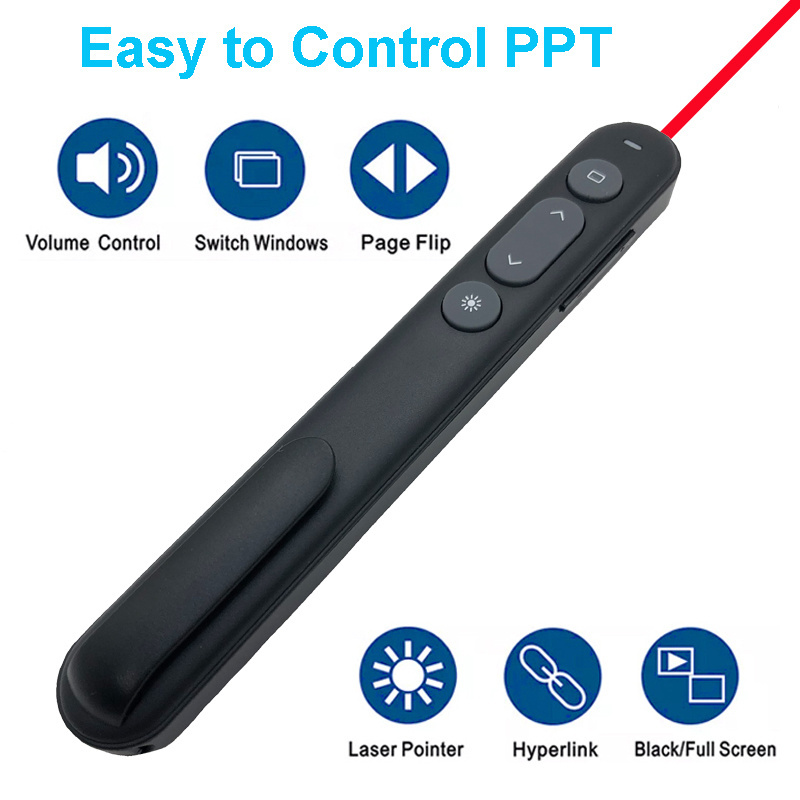 Consumer Electronics Office Presentation Remotes Wireless Power point Presentation Remote Clicker Laser Pointer Presentation