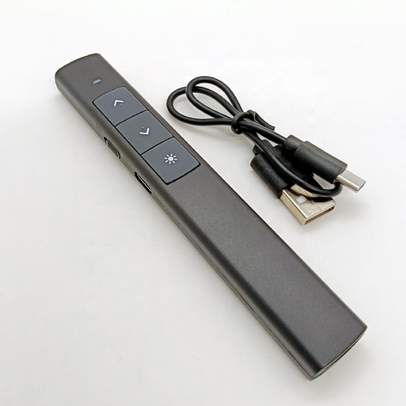 Wireless Laser Powerpoint PPT Presenter with Type-C Charging Port USB Presentation presenter Laser Powerpoint Clicker