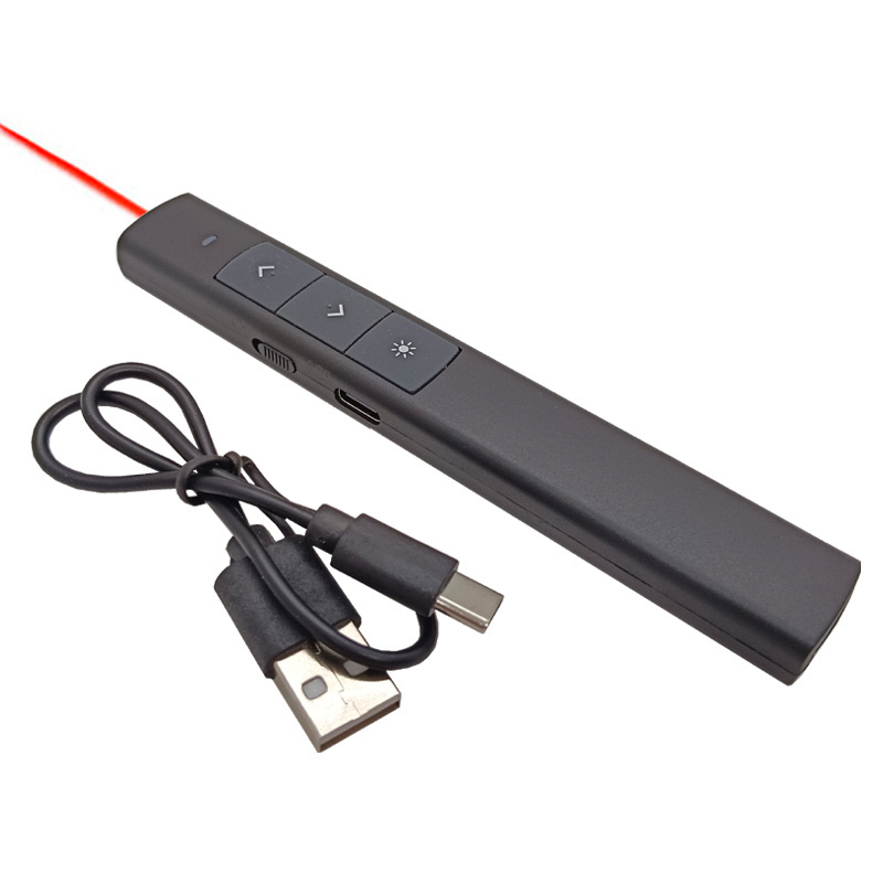 Powerpoint Presentation Clicker laser presentation pen Wireless Presenter Slide Changer Laser Pointer Lithium Battery Type-C