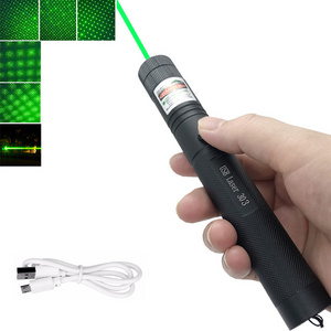 Hot Selling Powerful Green/Blue/Red Laser Pointer Pen 303 Star Beam Light High Laser for Camping Outdoor ExPlore