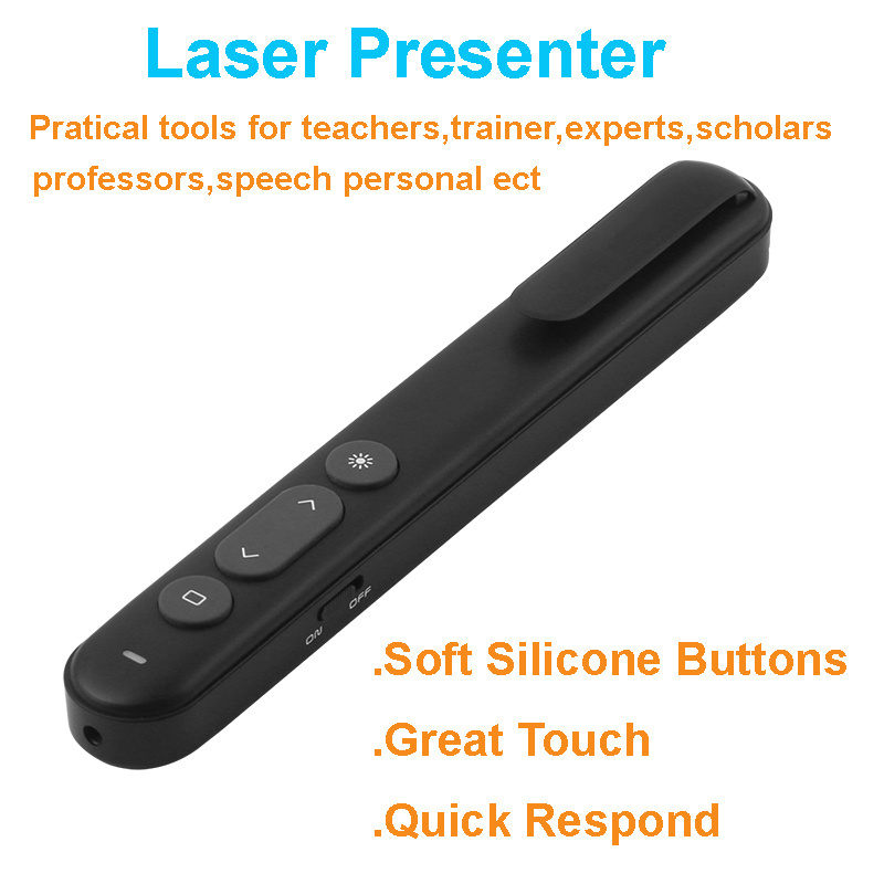 2.4G Wireless USB RF Remote Control laser pointers with Red laser presentator Presenter Pen for PPT pointer prezentator laser