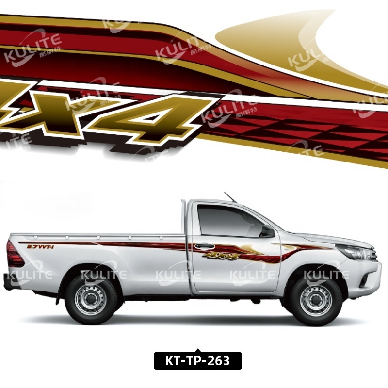 For TOYOTA Auto Parts Used Car Decoration Sticker Body Car Side Sticker Vinyl Hilux