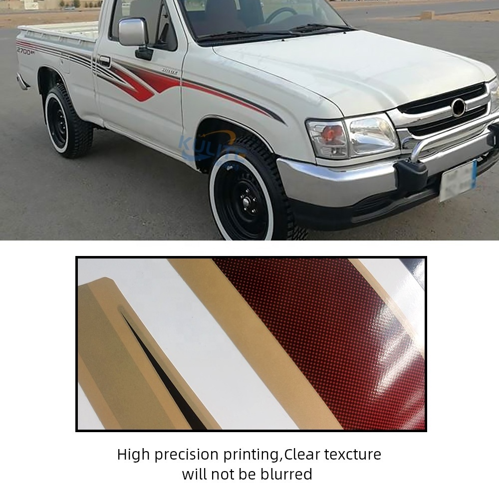 KULITE Vinyl Side Stripe Decals for Toyota Hilux Graphics Stickers