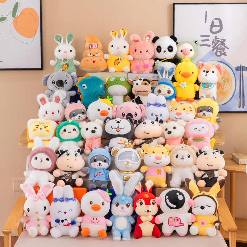 Wholesale Cheap Promotion Claw Machine Doll 16-20cm Mix Plush machine Toys Soft Stuffed Doll High Quality Stuffed Plush Toys