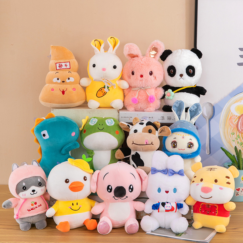 Wholesale Cheap Promotion Claw Machine Doll 16-20cm Mix Plush machine Toys Soft Stuffed Doll High Quality Stuffed Plush Toys