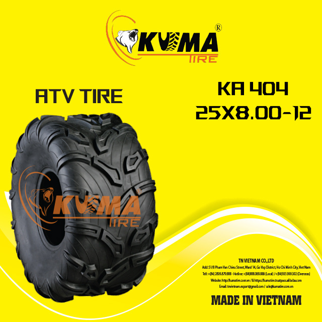 High Quality ATV Tyre 22x11-10, 24x11-10, 25x12-10 Tubeless All Terrain - ATV tires Vietnam High Quality