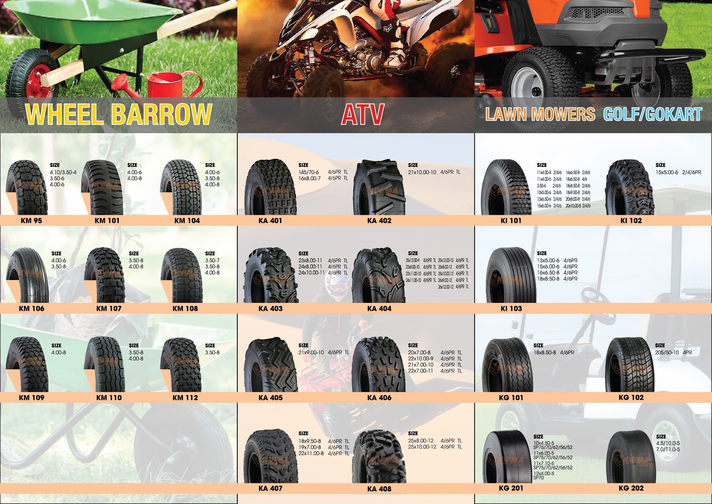 Sport ATV TIRE 16X8.00-7 - HIGH QUALITY - MADE IN VIETNAM