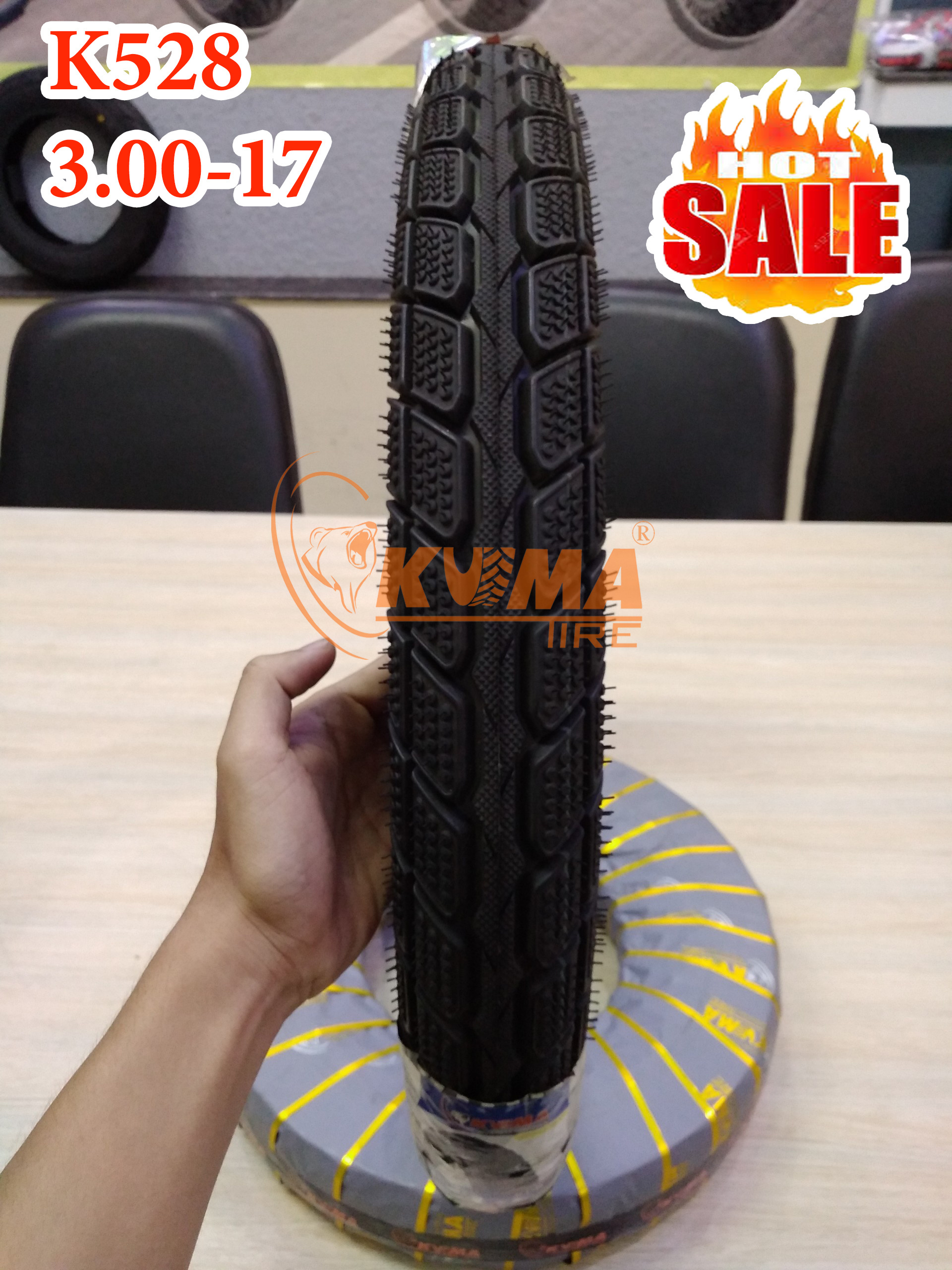 K528 Motorcycle Tire 3.00-17 - Snow tires