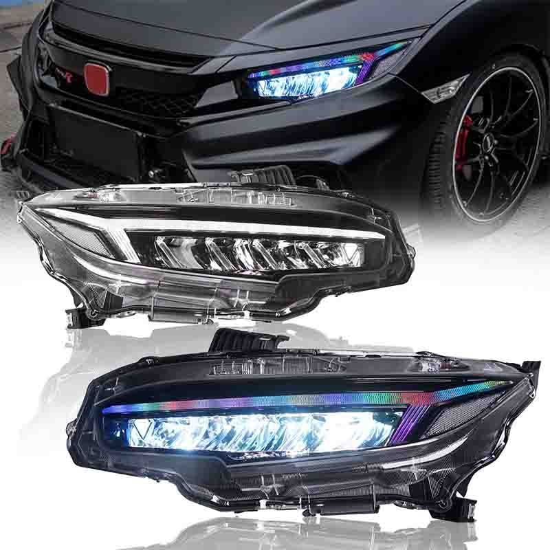 Manufacturer wholesale front car conversion lighting part auto work led headlight for 16-21 Honda 10th generation Civic