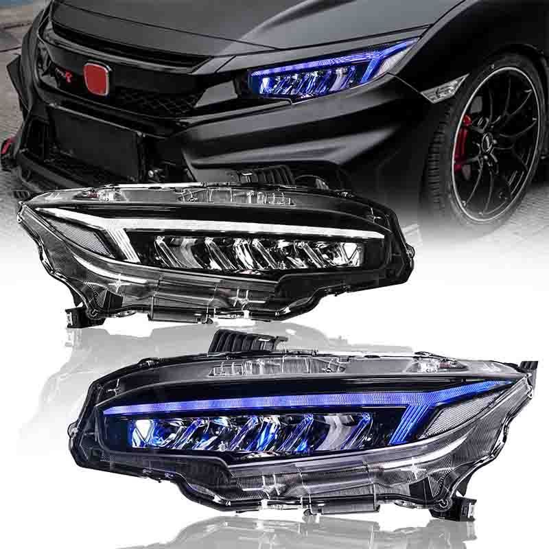 Manufacturer wholesale front car conversion lighting part auto work led headlight for 16-21 Honda 10th generation Civic