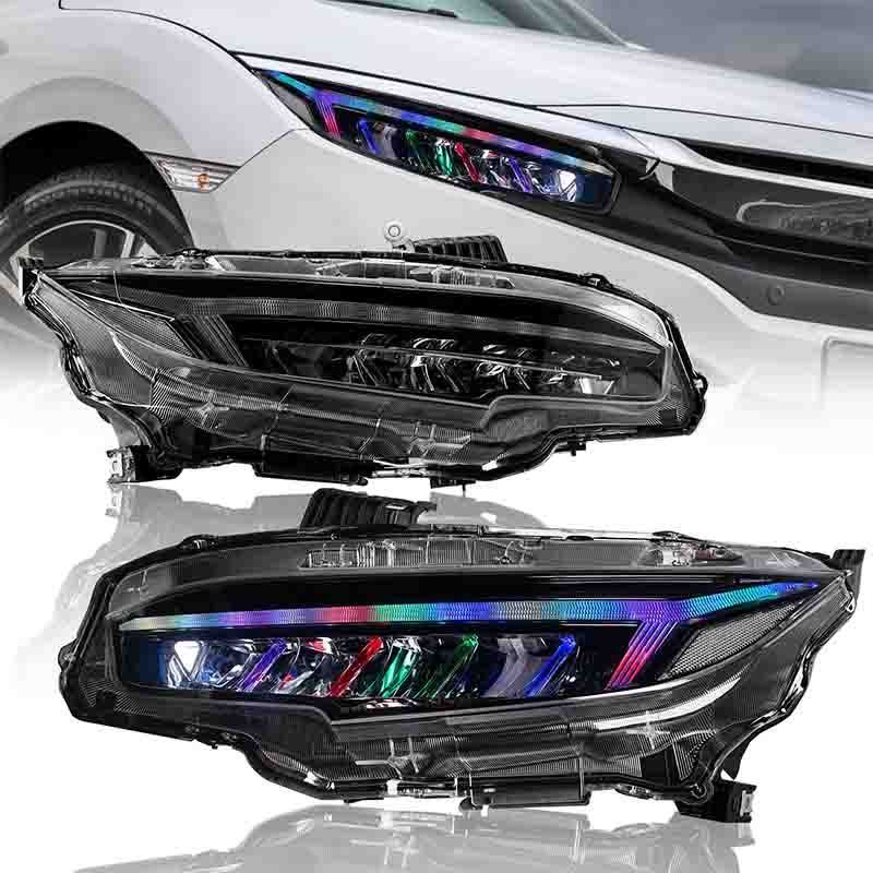 Manufacturer wholesale front car conversion lighting part auto work led headlight for 16-21 Honda 10th generation Civic