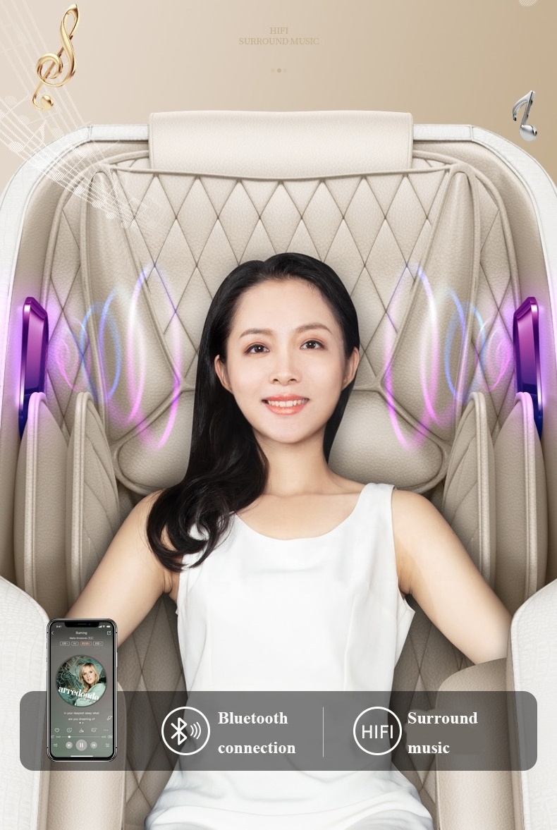 Electronic 3D SL Full Body Foot Intelligent Massage Chair with Music