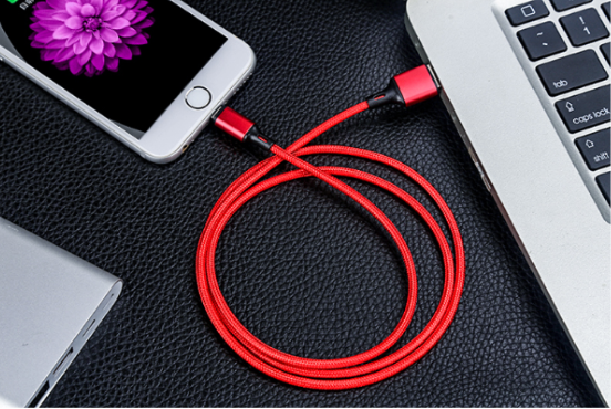 28AWG 1M 2M 3M 2.4A Fast Charging Braided USB Cable Sync Data Cable For Mobile Phone USB Charging Cable for iPhone