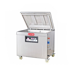 KUNBA Dz-800/2L Whole Stainless Steel Single Chamber Vacuum Pumping Sealing Band Packing Machine for food fish