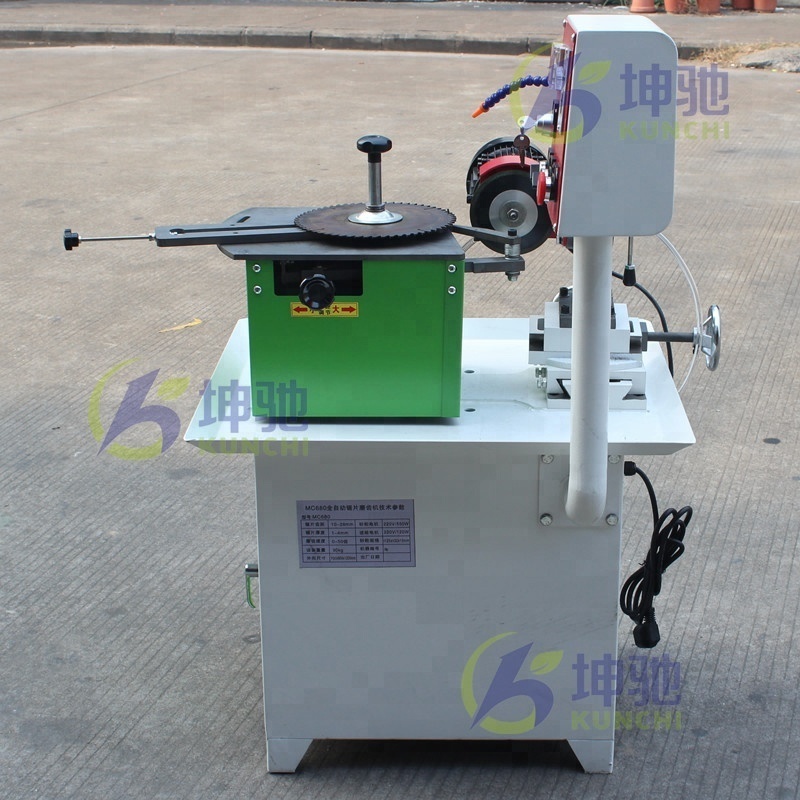 Saw blade tooth grinder / saw web sharpening machine supplied by KUNCHI