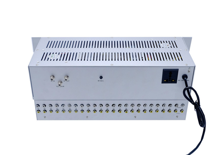 RF Modulator 16 24 HD Channel Digital TV Cable To NTSC PAL South American Standard 1U 19 inch rack