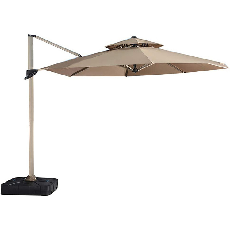 Outdoor Furniture Aluminum Waterproof Beach Patio Garden Parasol Umbrella