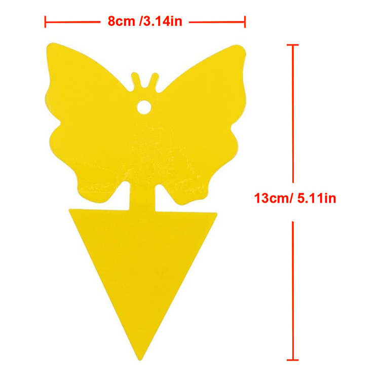 Yellow PP Board Shapes Sticky Gnat Garden Insect Glue Traps