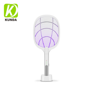 Rechargeable  2 in 1 Functional  Electric Fly  Mosquito Swatter and Mosquito Killer Lamp with UV Light