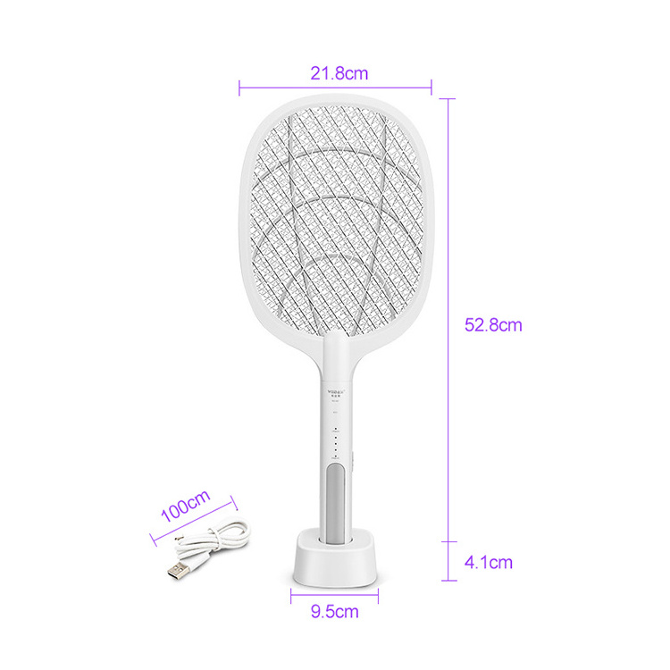 Rechargeable  2 in 1 Functional  Electric Fly  Mosquito Swatter and Mosquito Killer Lamp with UV Light