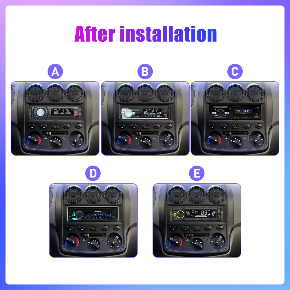 1 din Car Radio MP3 Player FM Tuner Stereo USB Car Audio Stereo SD TF USB Multimedia Autoradio Player Remote Control Bluetooth