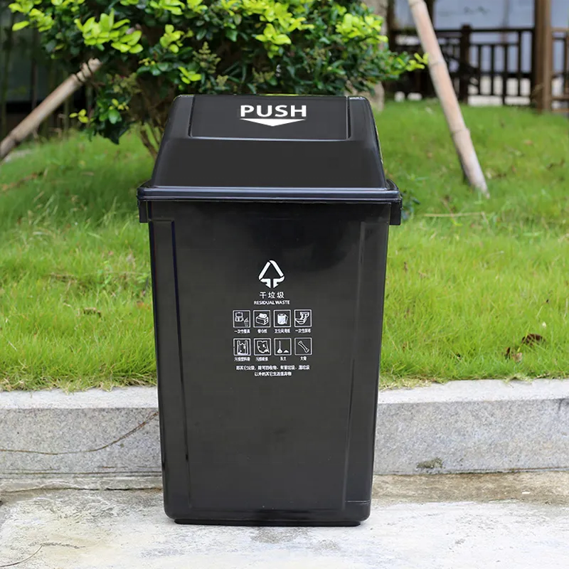 Outdoor Garbage Bin Trash Can Waste Bin 100 Litres Trash Bin Plastic