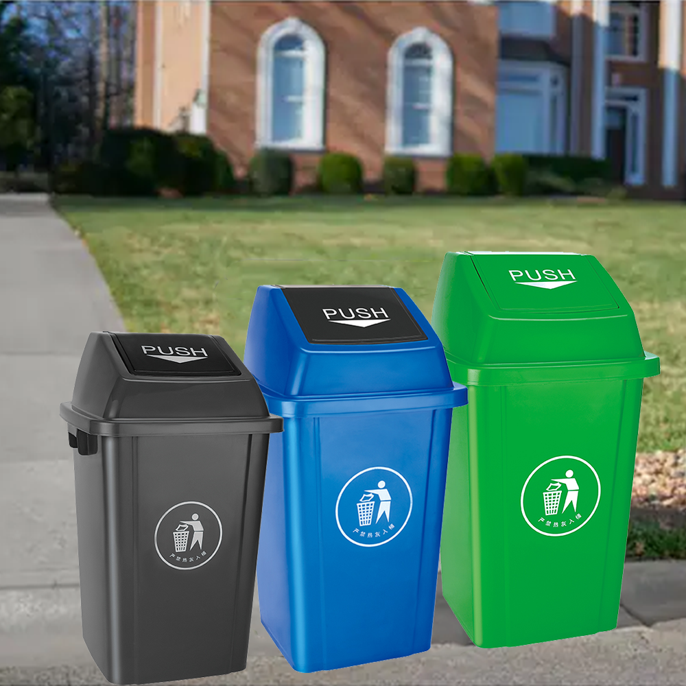 Outdoor Garbage Bin Trash Can Waste Bin 100 Litres Trash Bin Plastic