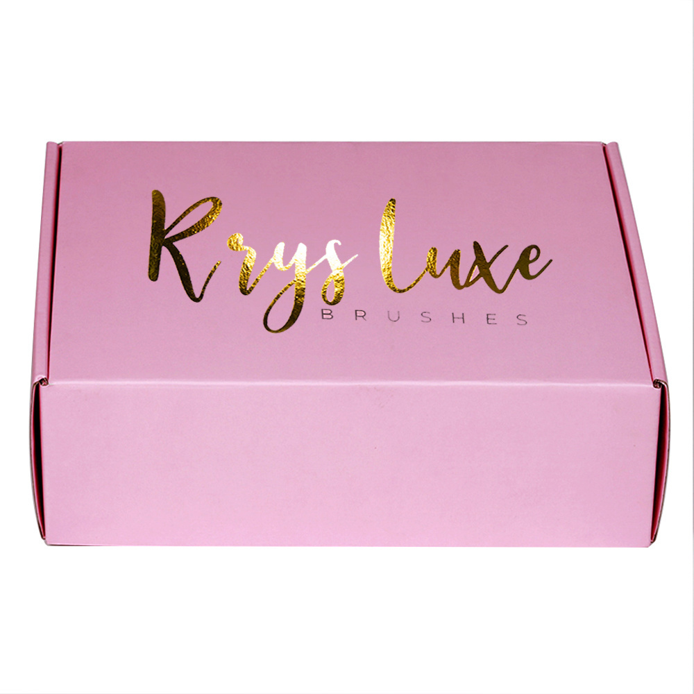 Custom pink corrugated Carton shipping boxes Apparel Packaging with Logo, lingerie underwear box for Dress Cloth mailer Gift Box