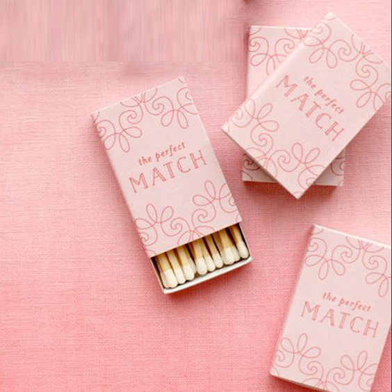 Custom Personalised Luxury Scented Colored Long Matchsticks Boxes Cajita De Cerillas Cardboard Matches Paper Box