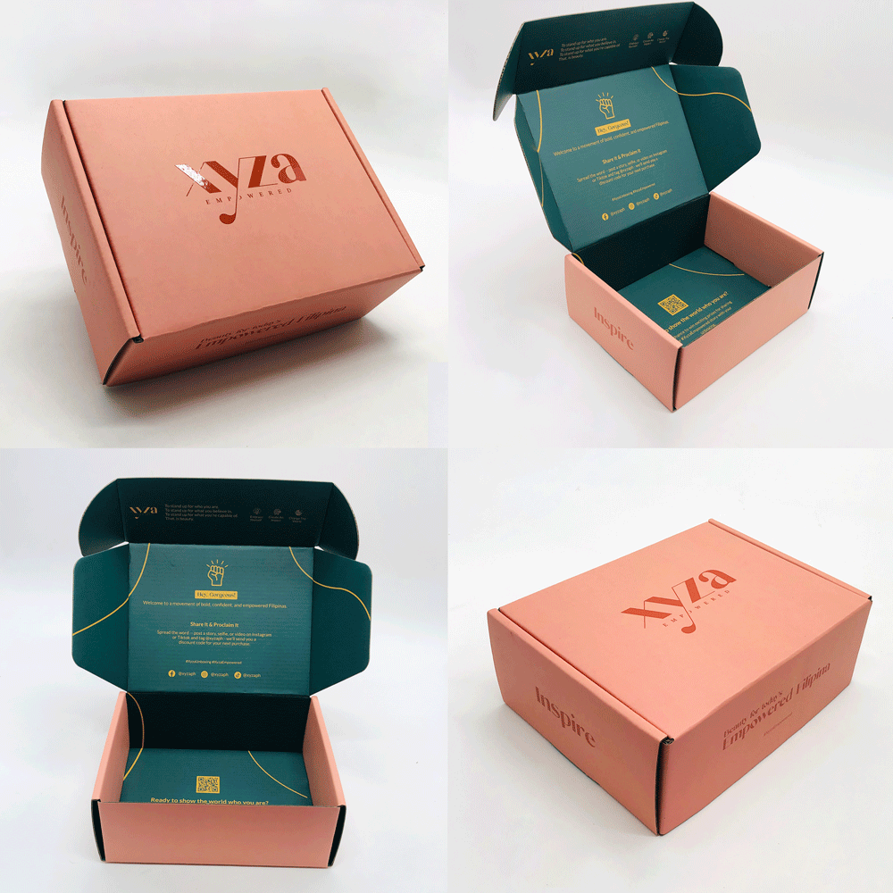 Custom Logo Luxury Giftbox Corrugated Box Gift Square Packing Shipping Mailer Box Packaging With Logo