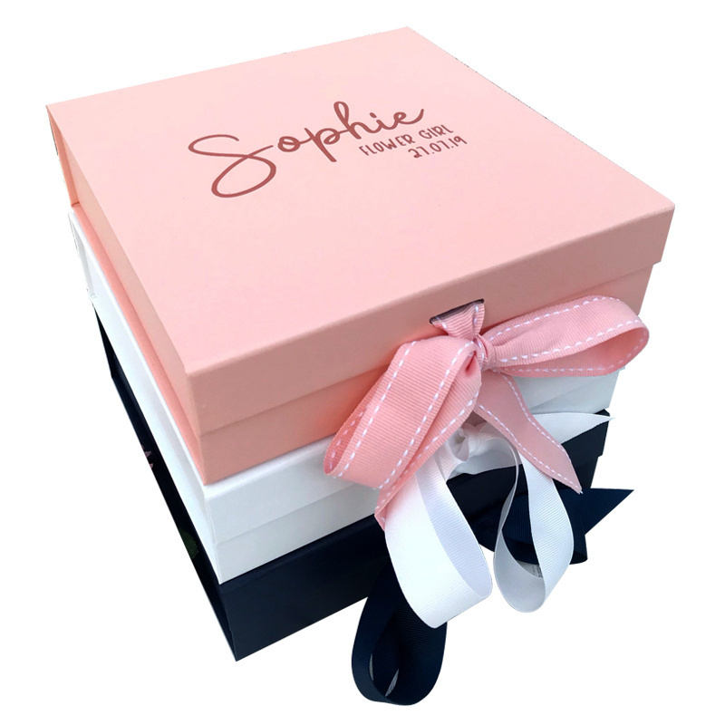 Custom Wedding Favour Favor Boxes Proposal Dress Favors Candy Party Ribbon Bridesmaid Gift Box for guests