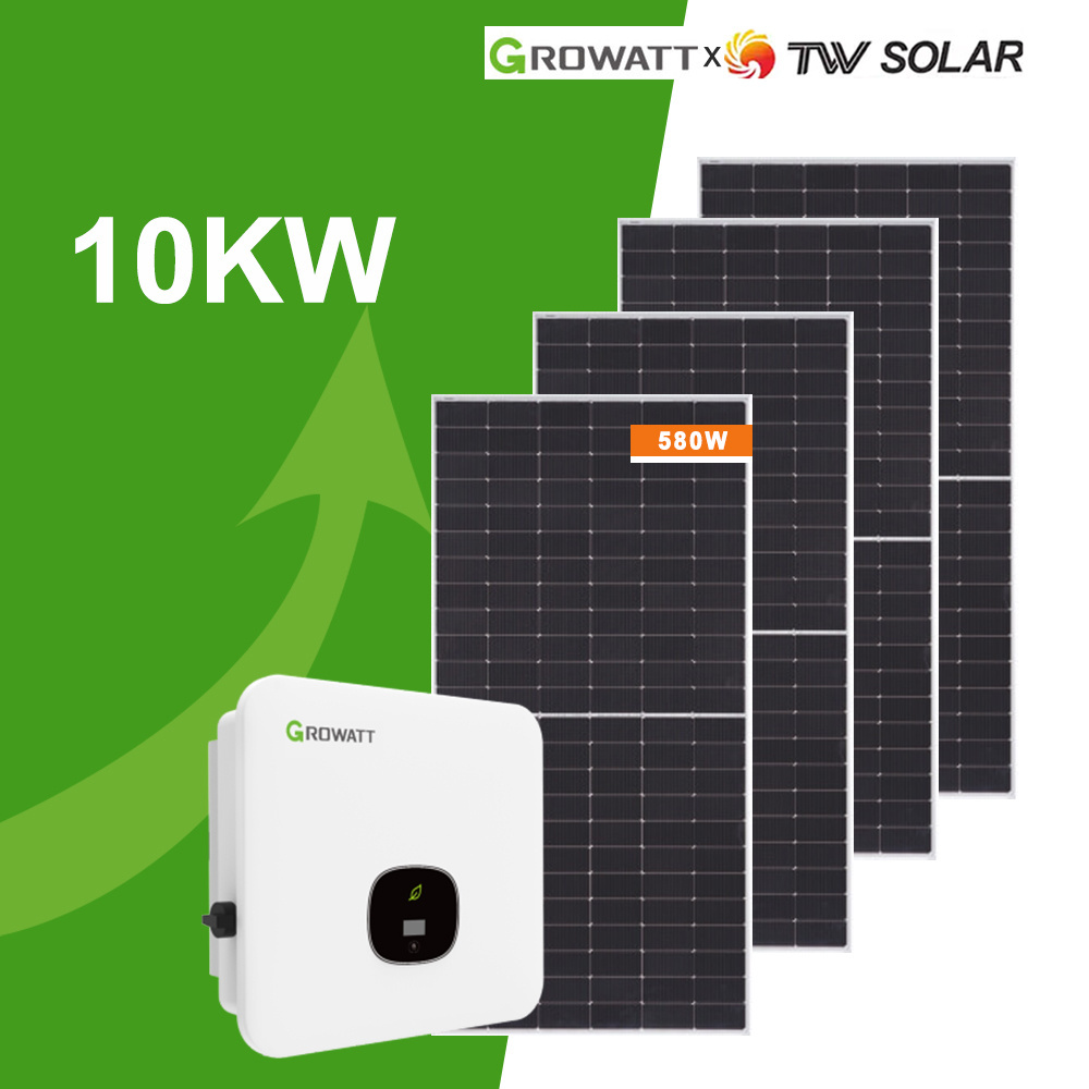 5KW 10KW Mini On Off Grid Tied Hybrid House Solar Panel Kit Energy Power System Complete Kit