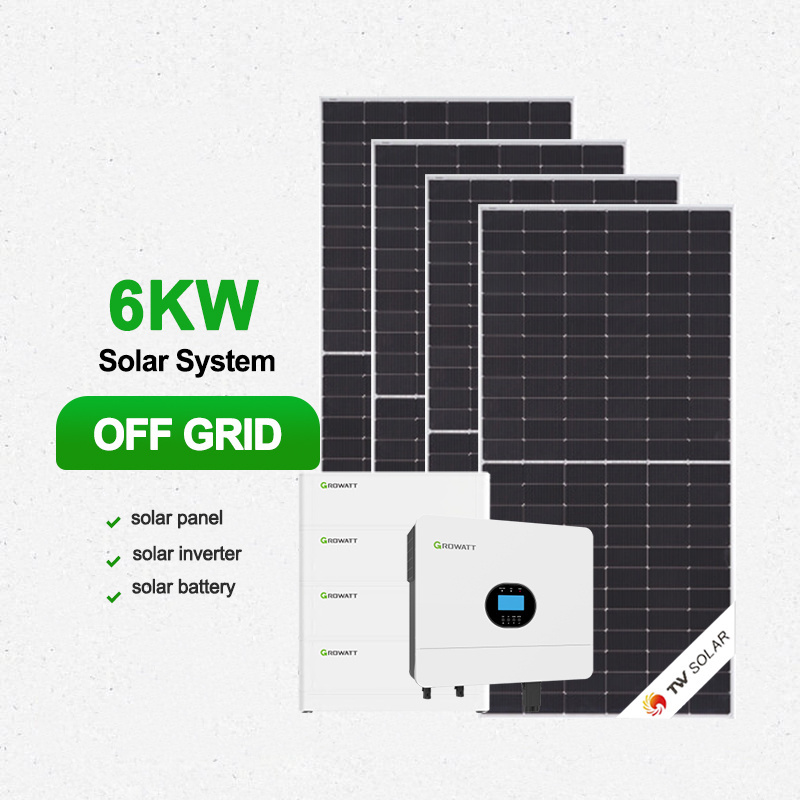 5kw 10kw Off Grid Complete Full Kit Solar Panel And Inverter For System With Battery Included