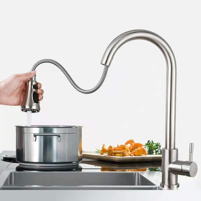 2021 Hot sale torneira cozinha stainless steel hot and cold water sink faucet for pull out kitchen faucet taps sink